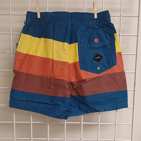 Critical Slide Society Men's Beach Shorts- Sunset Boardie - Cobalt - Picture 2 of 4